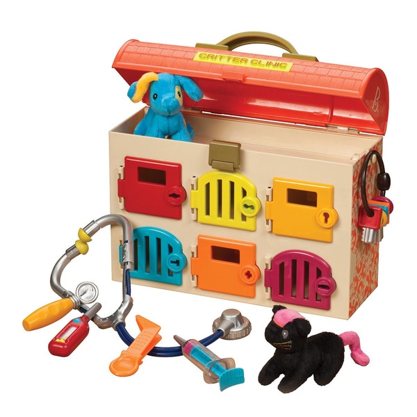 B. Toys B. Critter Clinic Toy Vet Play Set - Free Shipping Today ...