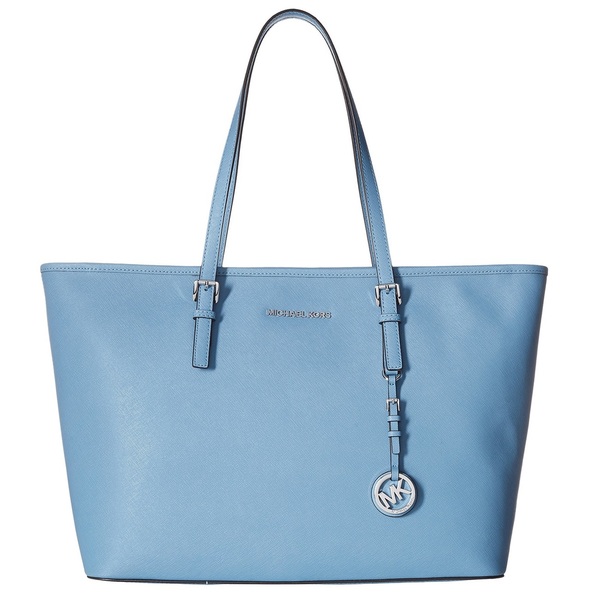 mk tote bag blue