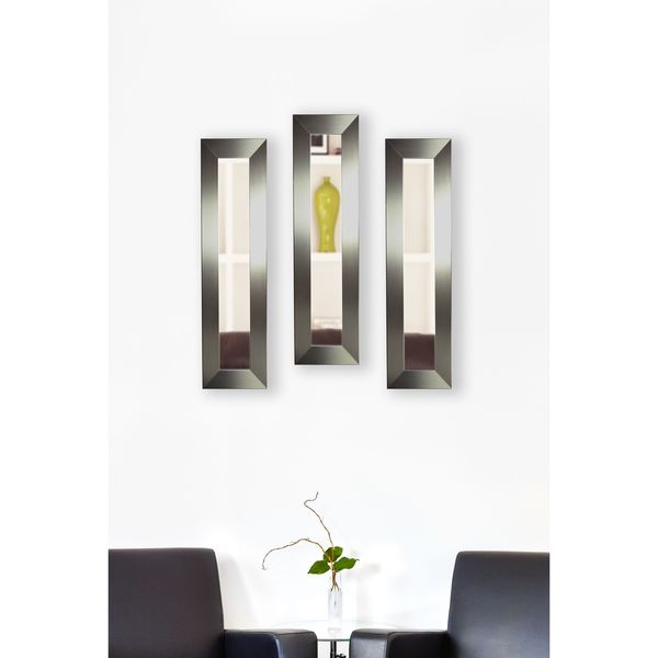 American Made Silver Wide Mirror Panel