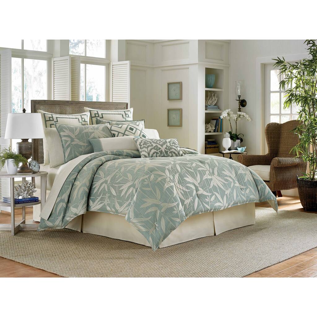 Tommy Bahama Bamboo Breeze Pale Aqua 4-piece Comforter Set