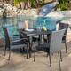 Outdoor Delani 5-piece Wicker Dining Set by Christopher Knight Home