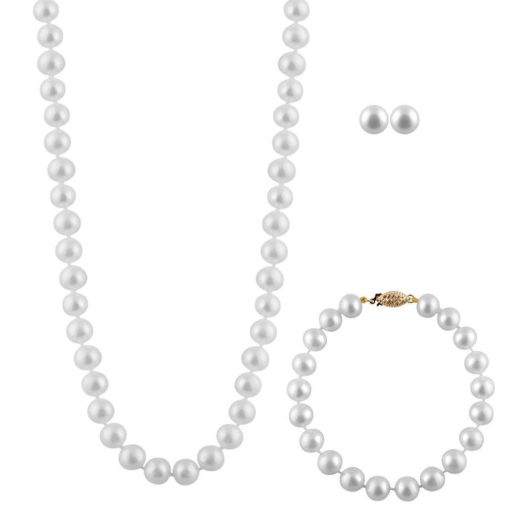 Freshwater Pearl 3-piece Set (7-8 mm)