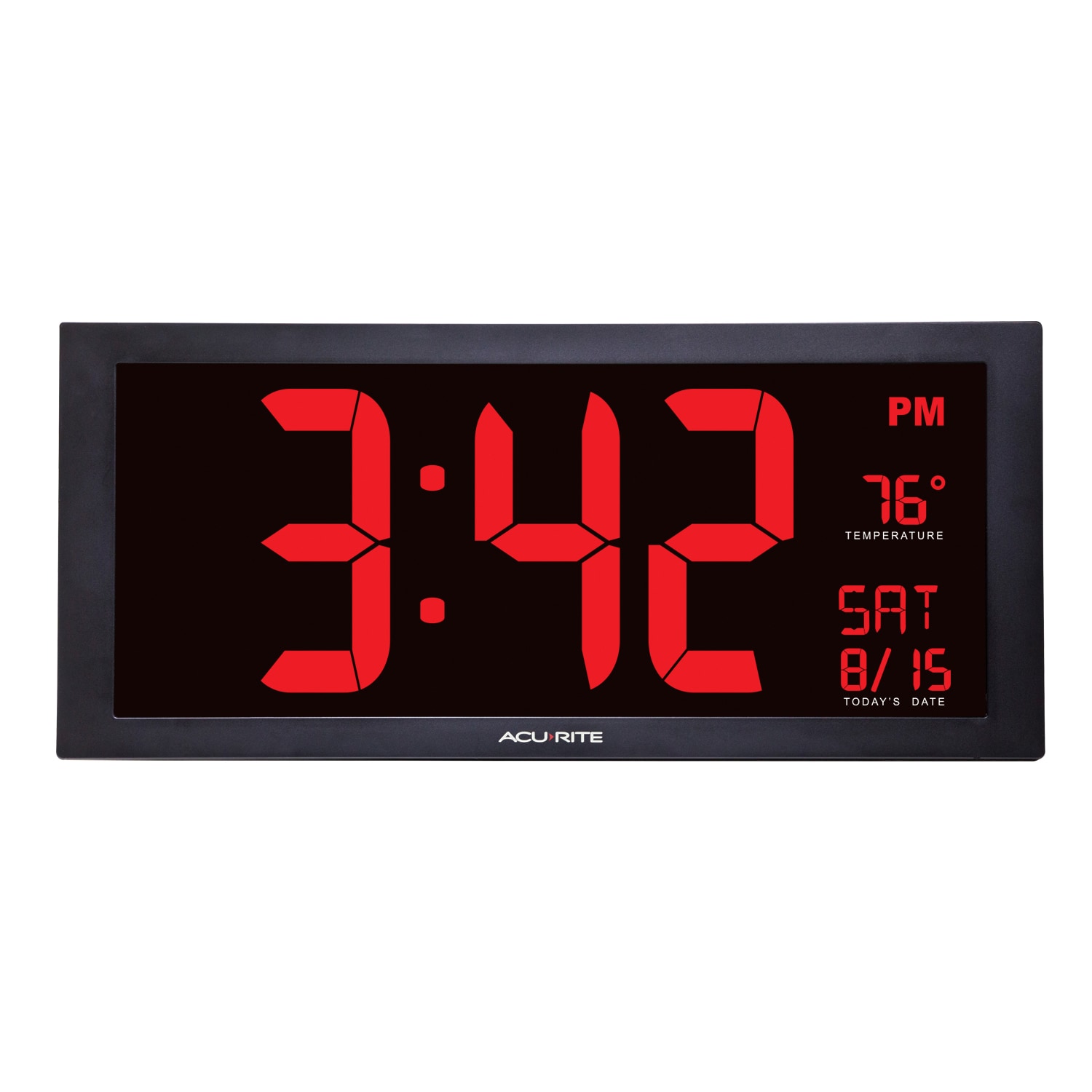 Extra Large Indoor Digital Wall Clock Led Temperature Date Screen