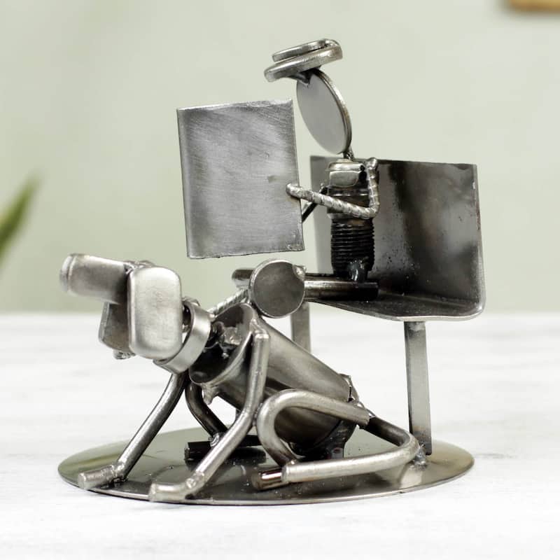 Handmade Rustic Friends Auto Part Sculpture (Mexico)