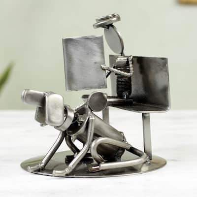 Handmade Rustic Friends Auto Part Sculpture (Mexico)
