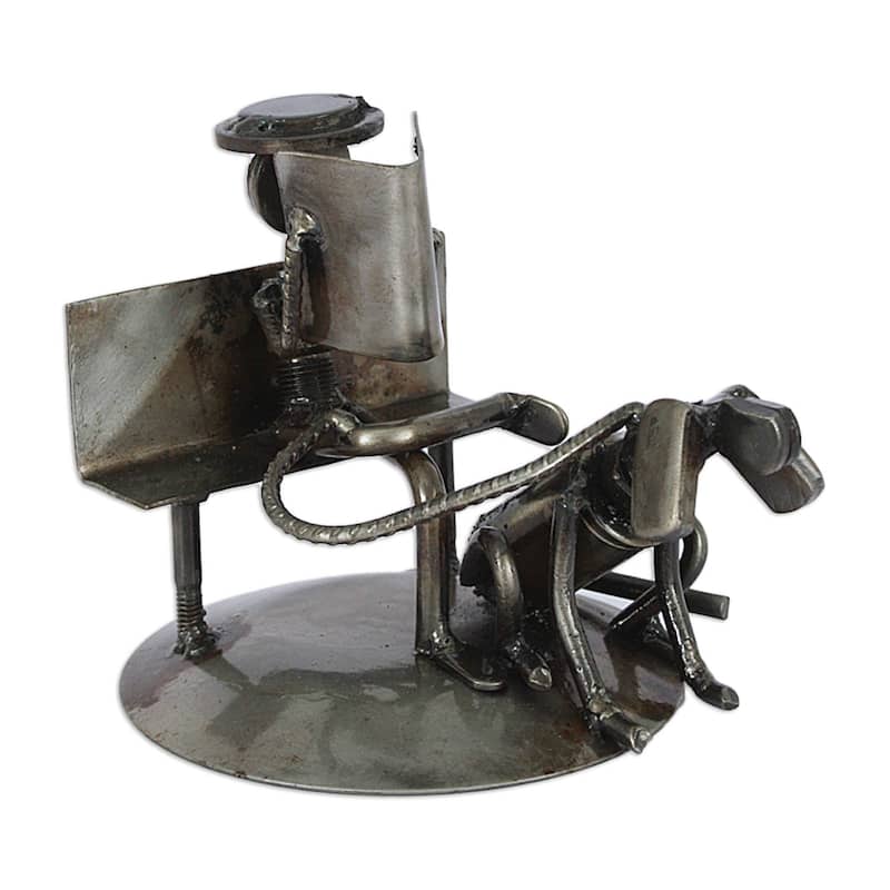 Handmade Rustic Friends Auto Part Sculpture (Mexico)