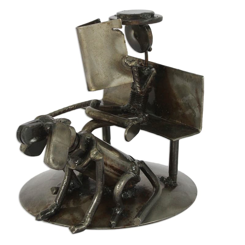 Handmade Rustic Friends Auto Part Sculpture (Mexico)