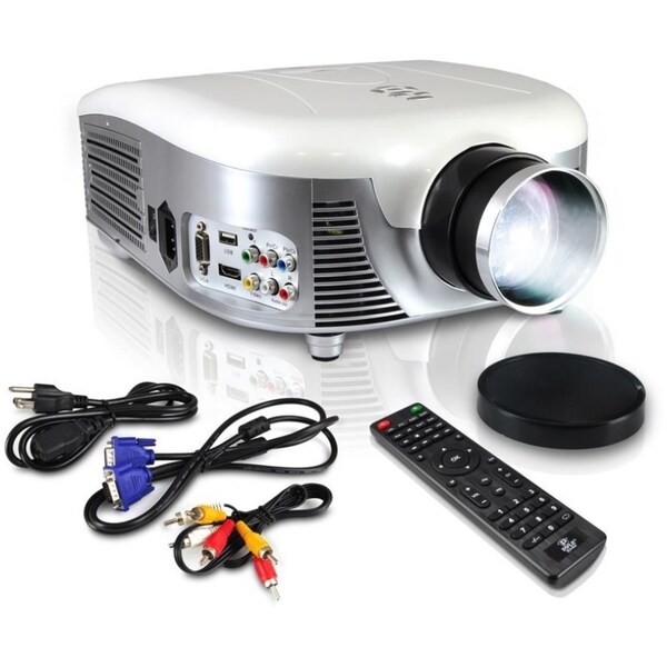 Shop Pyle PRJD907 LED Widescreen Projector, 1080p HD Support, Up to 140