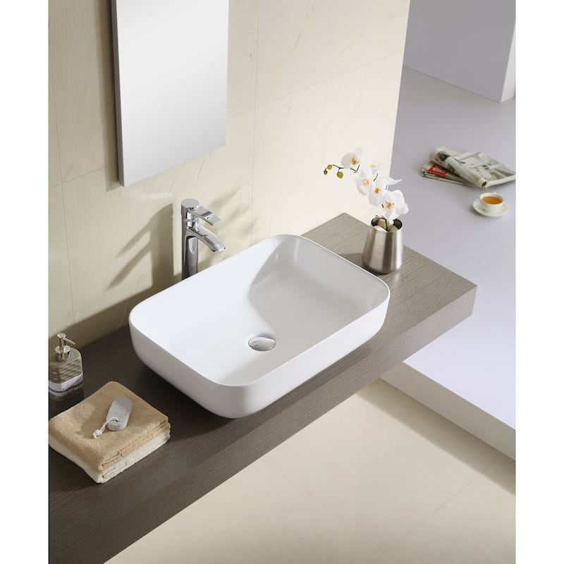 Fine Fixtures White 24 inch Thin Edge Vessel