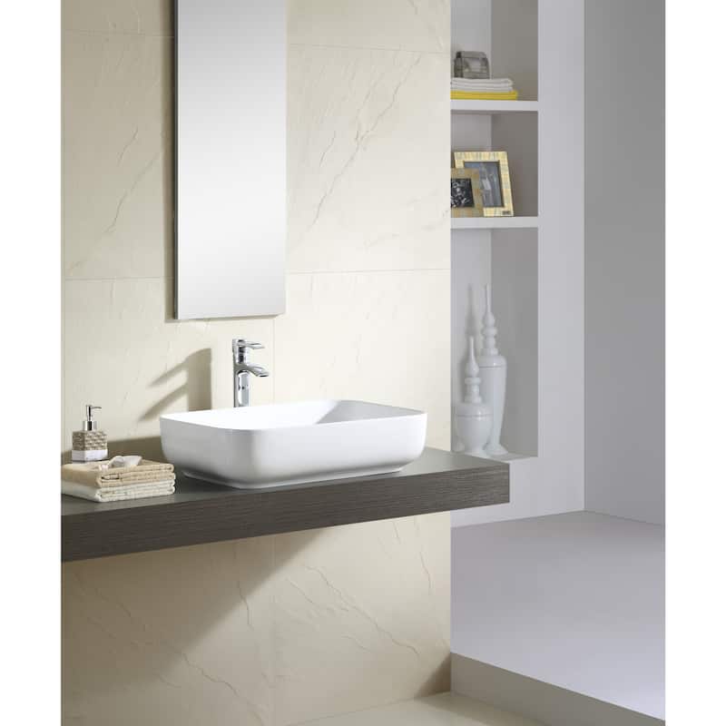 Fine Fixtures White 24 inch Thin Edge Vessel