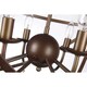 preview thumbnail 6 of 5, Jossie 8-light Crystal 30-inch Bronze-finish Chandelier