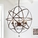 preview thumbnail 2 of 5, Jossie 8-light Crystal 30-inch Bronze-finish Chandelier