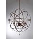 preview thumbnail 3 of 5, Jossie 8-light Crystal 30-inch Bronze-finish Chandelier