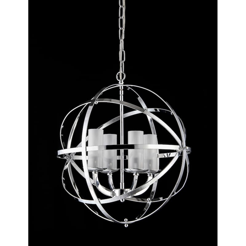 Qadira 4-light Chrome 18-inch Chandelier
