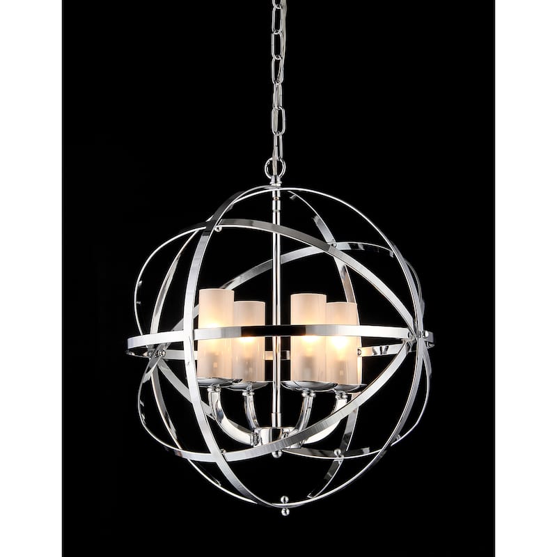 Qadira 4-light Chrome 18-inch Chandelier