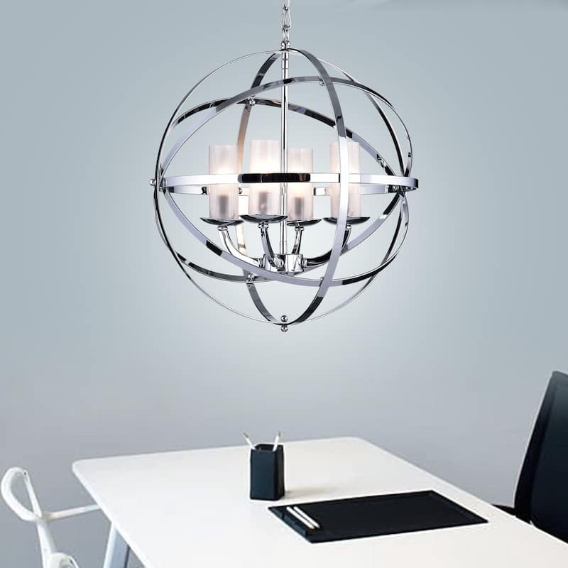Qadira 4-light Chrome 18-inch Chandelier
