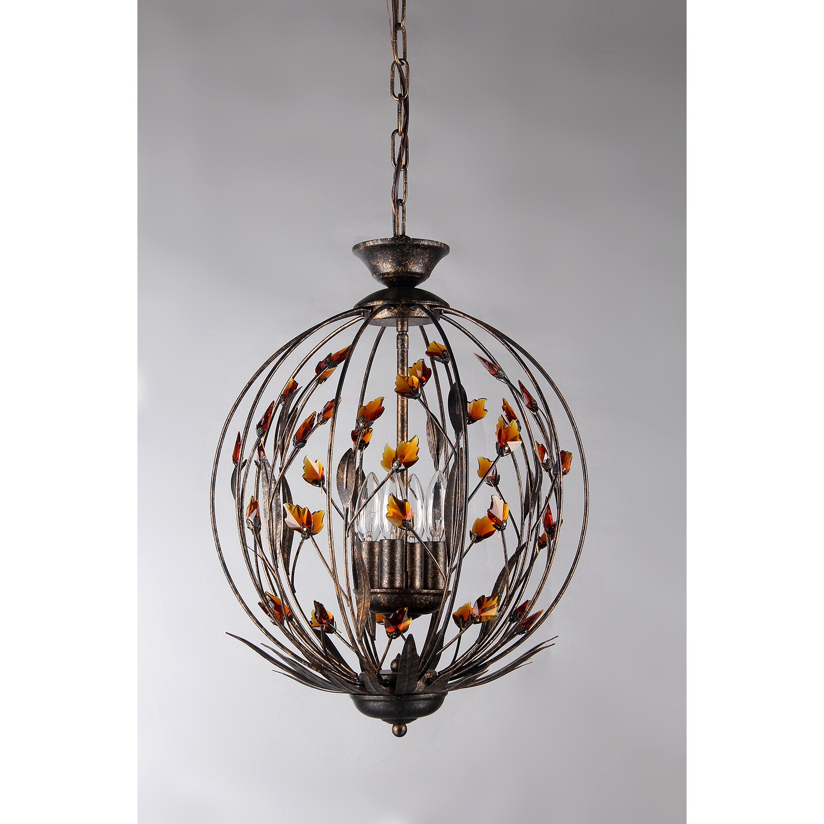 Quadaishia 4-light Bronze 16-inch Crystal Chandelier (4-light Bronze 16-inch Crystal Chandelier) - Chandeliers For Bedrooms by Overstock.com