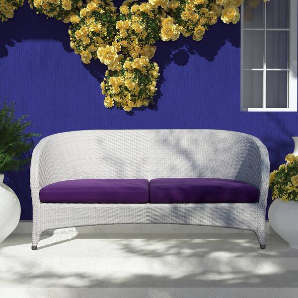 Shop Danica Outdoor 2 Seat Sofa With Sunbrella Brand Cushion Shop Danica Outdoor 2 Seat Sofa With Sunbrella Brand Cushion