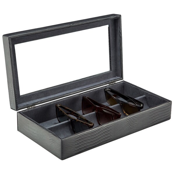 Caddy Bay Collection Large Sunglasses Case Display Storage Box with