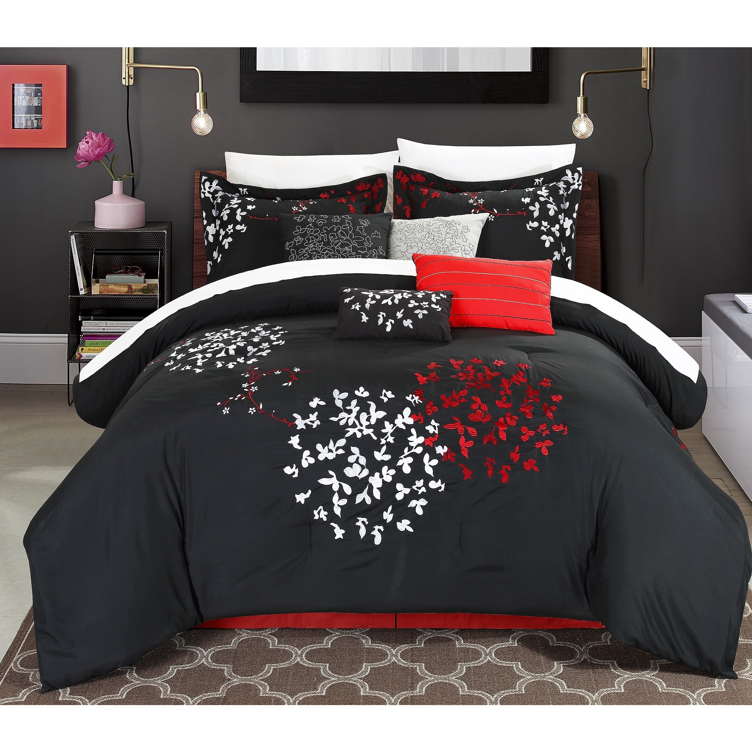 Shop Chic Home Chelsia Oversized 12 Piece Comforter Set On Sale