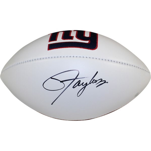 Lawrence Taylor Signed New York Giants White Panel Jarden Signature Football