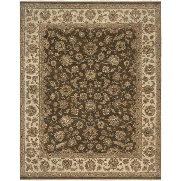 Bethany Brown Beige Traditional Hand Knotted Rug 12 X 15 12 X 15 Overstock 11198803