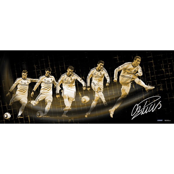 Cristiano Ronaldo Signed Real Madrid Shot Progression 16.5x39 Photo ( Icon Auth)
