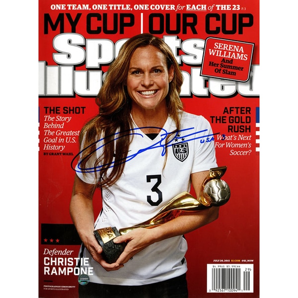 Christie Rampone Signed 2015 Women's World Cup Sports Illustrated Magazine