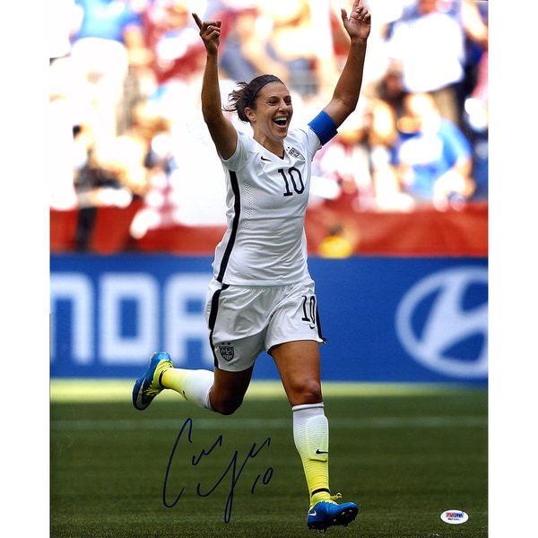 Carli Lloyd Signed 2015 World Cup Goal Celebration 16x20 Photo ( PSA)