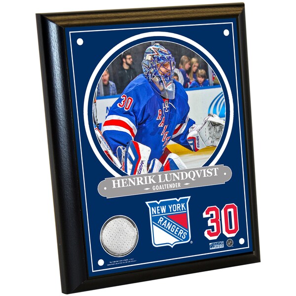 Henrik Lundqvist 8x10 Player Plaque w/ Game Used Uniform