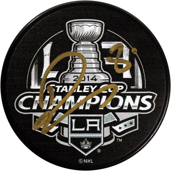 Drew Doughty Signed Los Angeles Kings 2014 Stanley Cup Champions Puck