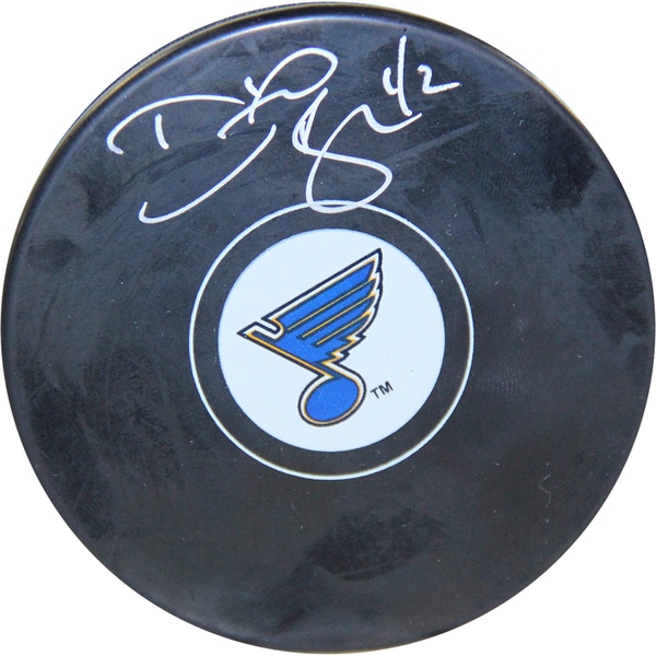David Backes Signed St. Louis Blues Puck