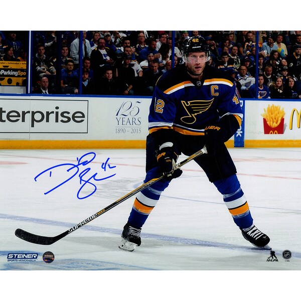 David Backes Signed 8x10 Photo