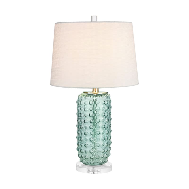 Elk Home Caicos Green With White Fabric Shade 1 Light Table Lamp