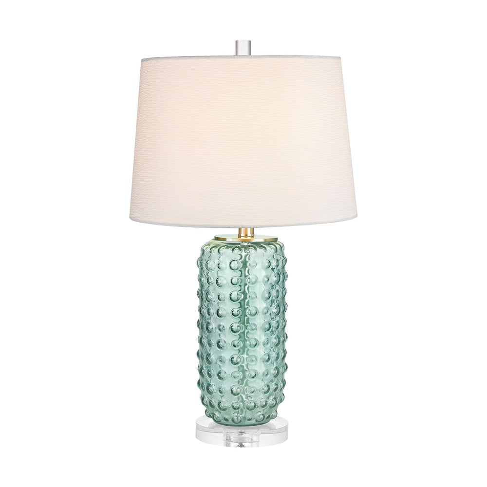Elk Home Caicos Green With White Fabric Shade 1 Light Table Lamp