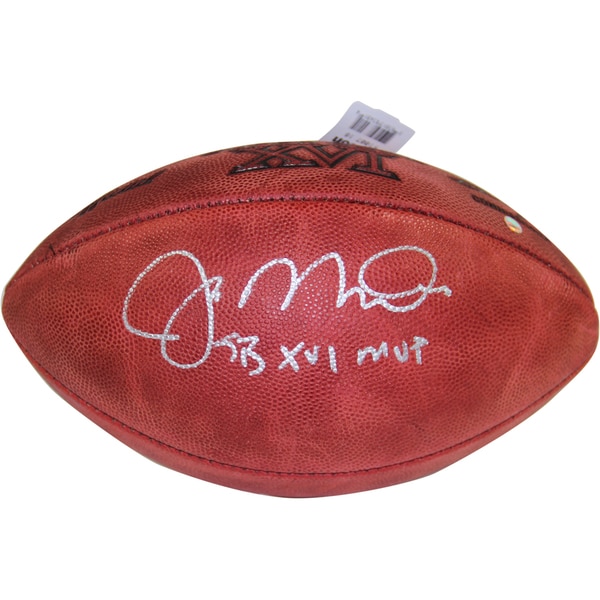 Joe Montana Signed Super Bowl XVI Football w/ "SB XVI MVP" Insc.