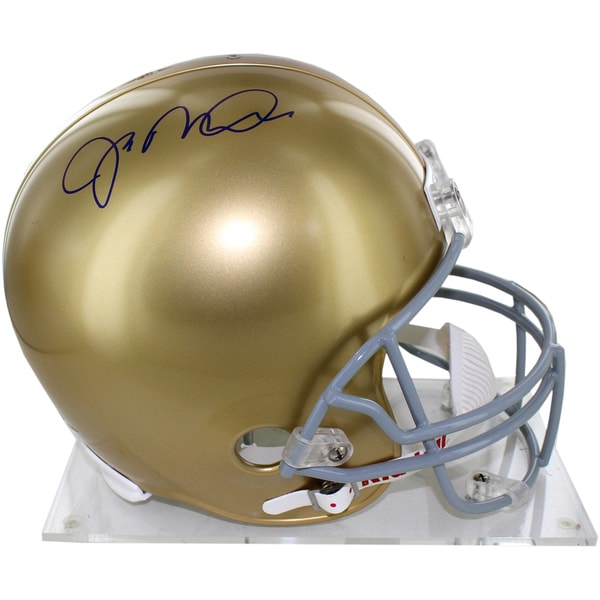 Joe Montana Signed Full Size Replica Notre Dame Helmet