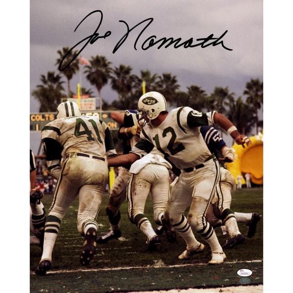 Joe Namath Signed Handoff 16x20 Photo