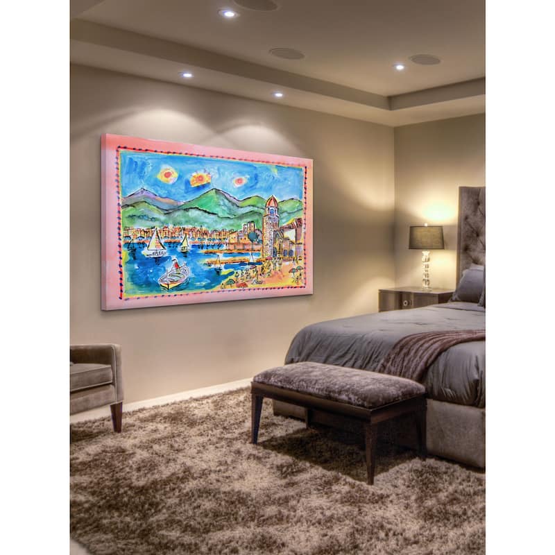 Marmont Hill - 'Collioure France' by Michael Woodward Painting Print on Canvas - Multi-Color