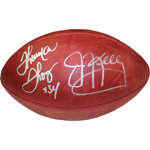 Jim Kelly & Thurman Thomas Dual Signed Duke NFL Football