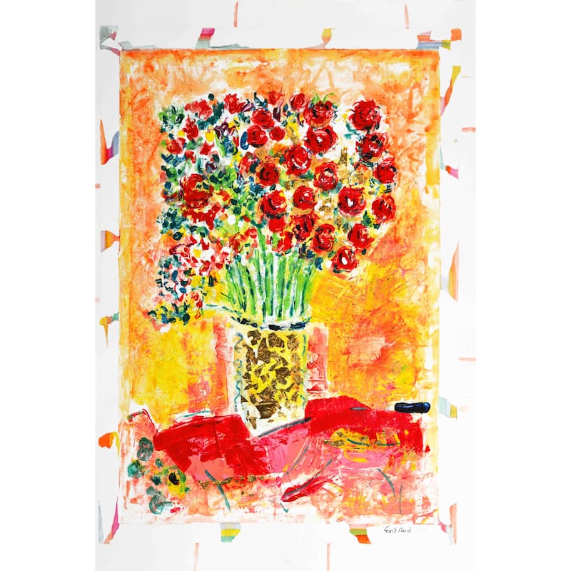 Marmont Hill - 'Spring Bouquet' by Michael Woodward Painting Print on Canvas - Multi-Color