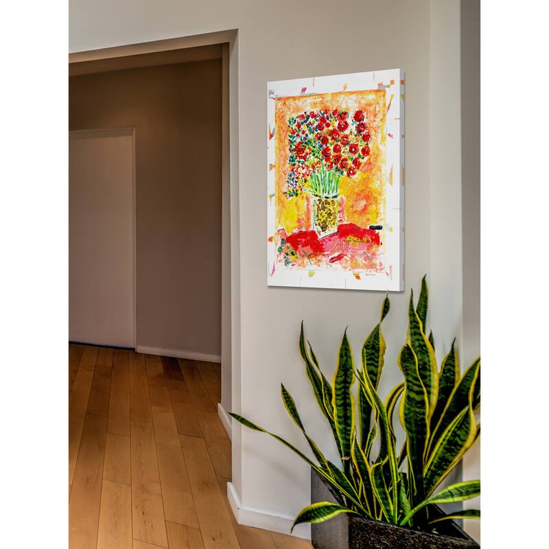 Marmont Hill - 'Spring Bouquet' by Michael Woodward Painting Print on Canvas - Multi-Color