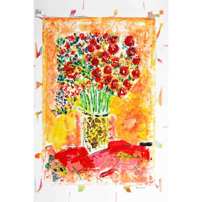 Marmont Hill - 'Spring Bouquet' by Michael Woodward Painting Print on Canvas - Multi-Color