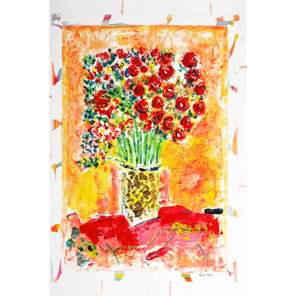 Marmont Hill - 'Spring Bouquet' by Michael Woodward Painting Print on Canvas - Multi-Color