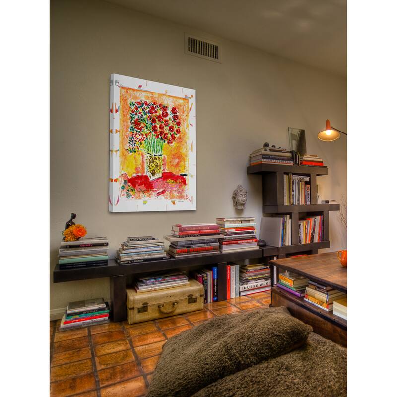 Marmont Hill - 'Spring Bouquet' by Michael Woodward Painting Print on Canvas - Multi-Color