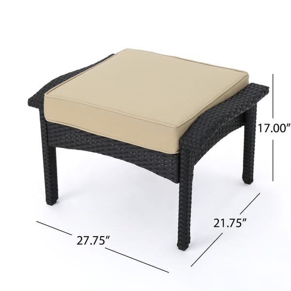 Honolulu Outdoor 5piece Wicker Seating Set with Cushions by