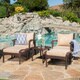 Honolulu Outdoor 5-piece Wicker Seating Set with Cushions by Christopher Knight Home - Thumbnail 17