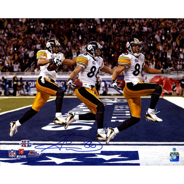 Hines Ward Signed Super Bowl 43 Triple Exposure 16x20 Photo