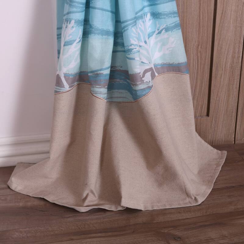Greenland Home Fashions Maui Coastal Curtian Panels (Set of 2)