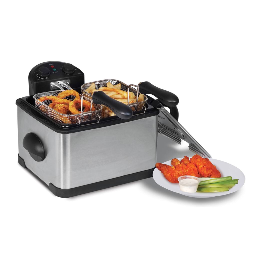 4-Quart Dual Basket Deep Fryer